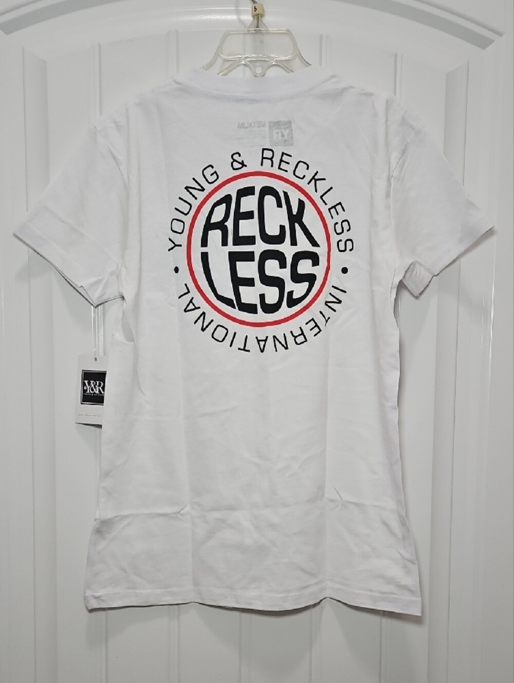 Young & Reckless Logo Short Sleeve Tee Kids New Medium 100% Cotton
